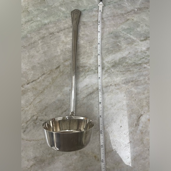 Sterling Silver Soup Ladle, 11”, MINT Condition, Russian Made - Picture 5 of 7